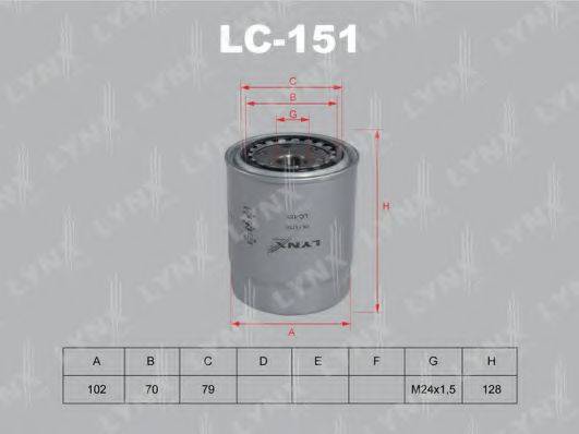 LYNXAUTO LC151 Масляний фільтр