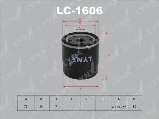 LYNXAUTO LC1606 Масляний фільтр