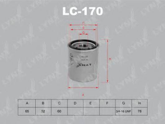 LYNXAUTO LC170 Масляний фільтр