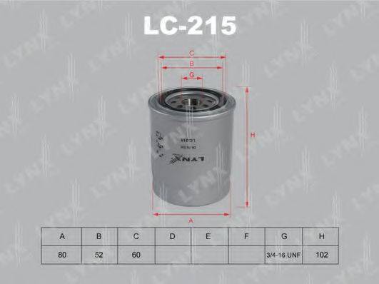 LYNXAUTO LC215 Масляный фильтр