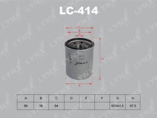 LYNXAUTO LC414 Масляний фільтр