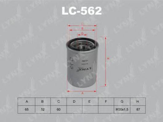 LYNXAUTO LC562 Масляний фільтр