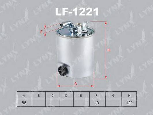 LYNXAUTO LF1221 Паливний фільтр