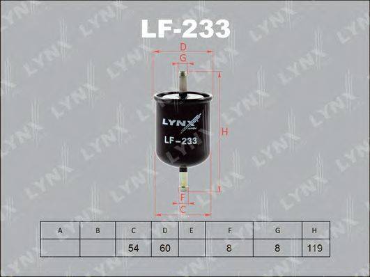 LYNXAUTO LF233 Паливний фільтр