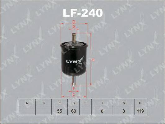 LYNXAUTO LF240 Паливний фільтр