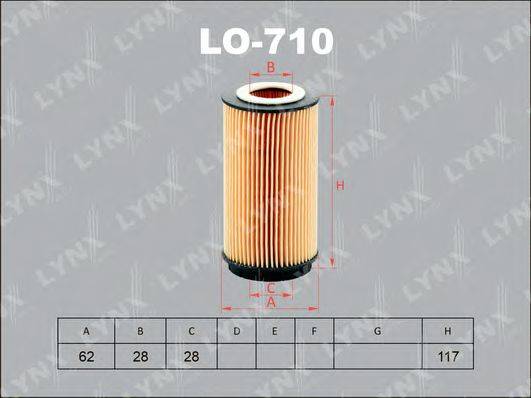 LYNXAUTO LO710 Масляний фільтр