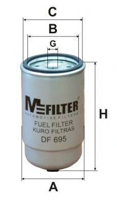 MFILTER DF695 Паливний фільтр