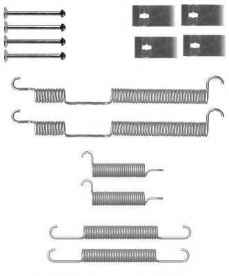 HELLA PAGID 8DZ355201001 Комплектуючі, гальмівна колодка