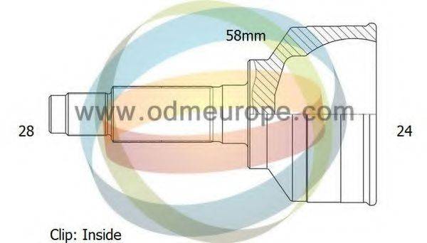 ODM-MULTIPARTS 12271397 Шарнірний комплект, приводний вал