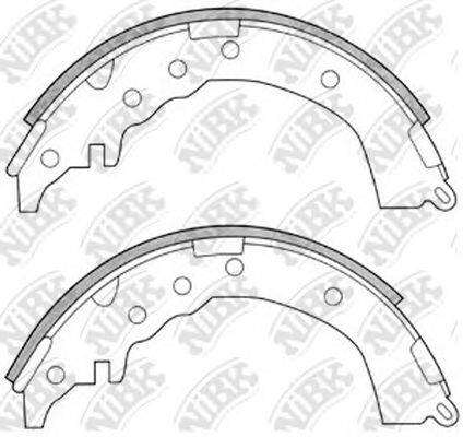 NIBK FN2338 Комплект гальмівних колодок