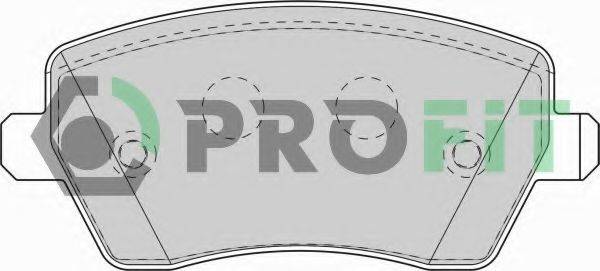 PROFIT 50001617 Комплект гальмівних колодок, дискове гальмо