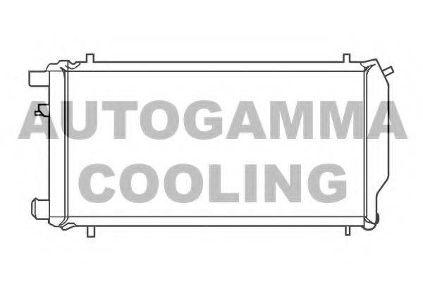 AUTOGAMMA 100063 Радіатор, охолодження двигуна