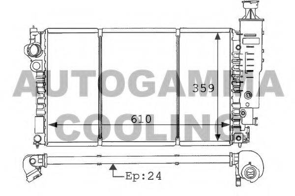 AUTOGAMMA 100772 Радіатор, охолодження двигуна
