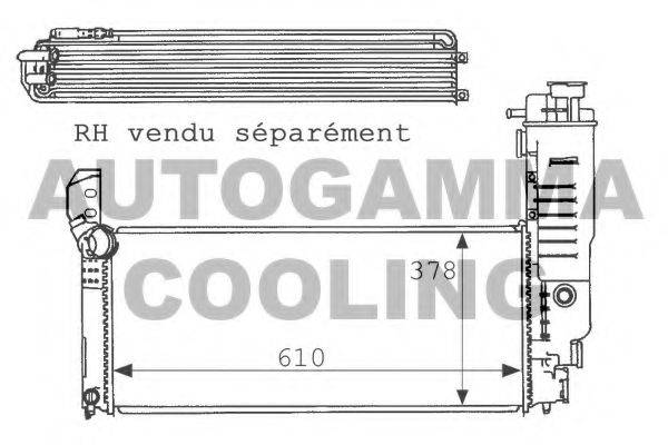 PEUGEOT 1301P9 Радіатор, охолодження двигуна
