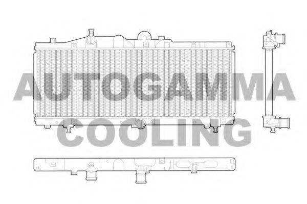 AUTOGAMMA 103191 Радіатор, охолодження двигуна