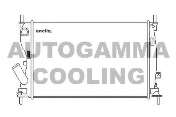 AUTOGAMMA 104241 Радіатор, охолодження двигуна