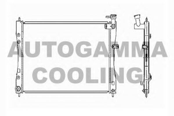 AUTOGAMMA 104418 Радіатор, охолодження двигуна