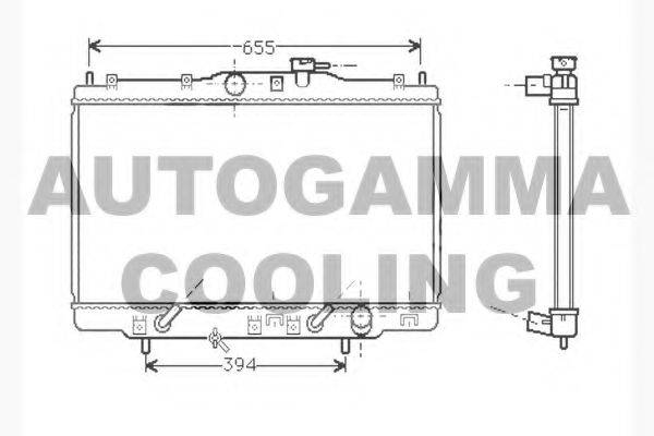 AUTOGAMMA 104512 Радіатор, охолодження двигуна