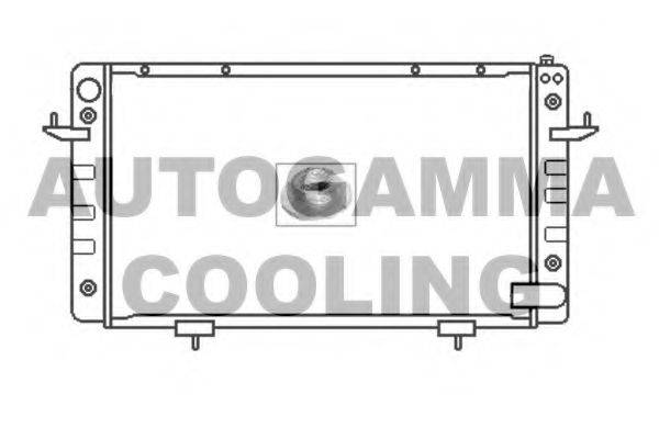 AUTOGAMMA 104665 Радіатор, охолодження двигуна