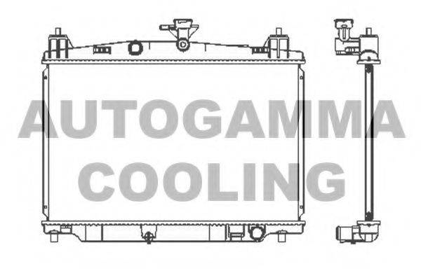 AUTOGAMMA 105164 Радіатор, охолодження двигуна