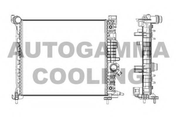 AUTOGAMMA 105683 Радіатор, охолодження двигуна