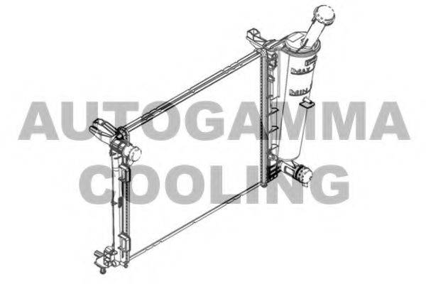 AUTOGAMMA 107100 Радіатор, охолодження двигуна