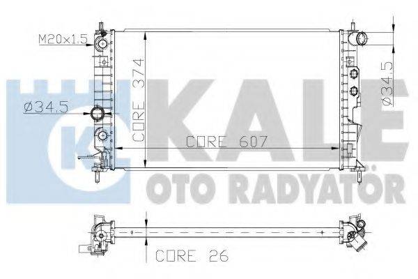 KALE OTO RADYATOR 136100