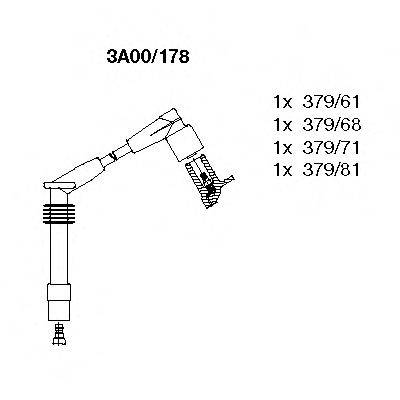 BREMI 3A00178 Комплект дротів запалювання