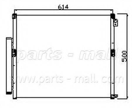 PARTS-MALL PXNCF012 Конденсатор, кондиціонер