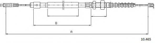 MINI 4745L2 Трос, стоянкова гальмівна система