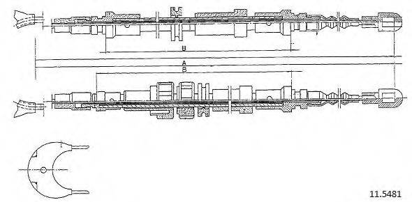 KAGER 190509 Трос, стоянкова гальмівна система