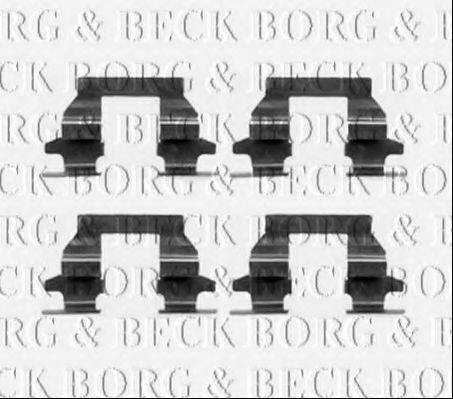 BORG & BECK BBK1242 Комплектуючі, колодки дискового гальма