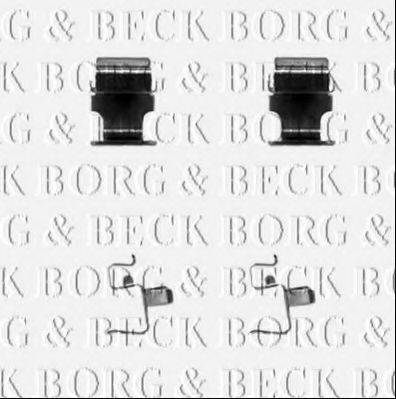BORG & BECK BBK1313 Комплектуючі, колодки дискового гальма