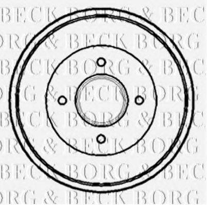 BORG & BECK BBR7081 Гальмівний барабан
