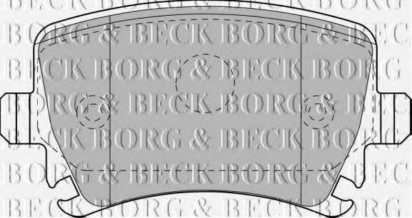 BORG & BECK BBP1877 Комплект гальмівних колодок, дискове гальмо
