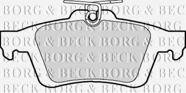 BORG & BECK BBP1943 Комплект гальмівних колодок, дискове гальмо