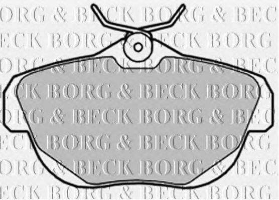 BORG & BECK BBP1989 Комплект гальмівних колодок, дискове гальмо