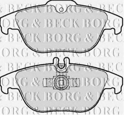 BORG & BECK BBP2062 Комплект гальмівних колодок, дискове гальмо
