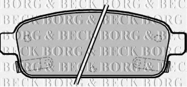 BORG & BECK BBP2214 Комплект гальмівних колодок, дискове гальмо