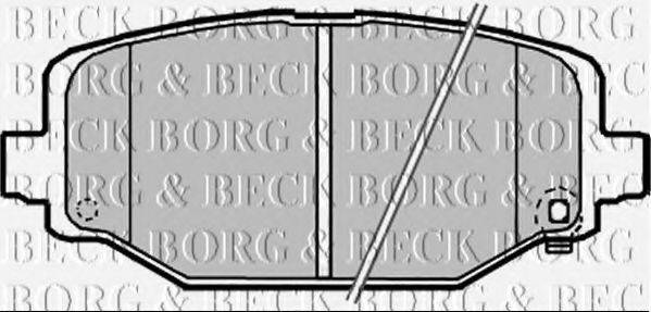 BORG & BECK BBP2341 Комплект гальмівних колодок, дискове гальмо