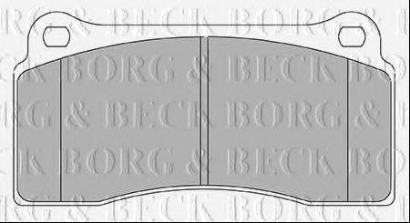 BORG & BECK BBP2437 Комплект гальмівних колодок, дискове гальмо