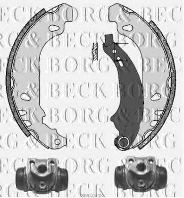 BORG & BECK BBS1043K Комплект гальмівних колодок