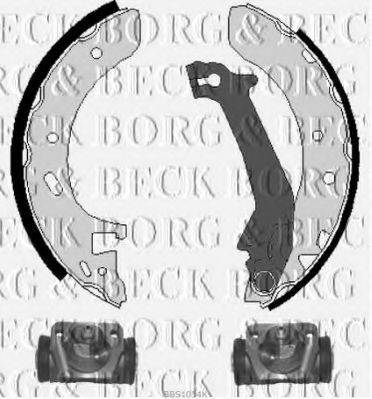 BORG & BECK BBS1054K Комплект гальмівних колодок