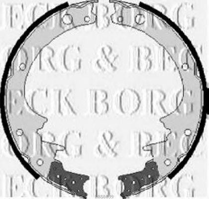 BORG & BECK BBS6039 Комплект тормозных колодок