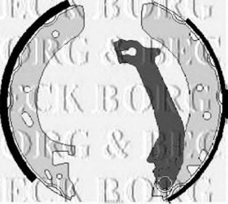 BORG & BECK BBS6216 Комплект гальмівних колодок