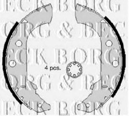 BORG & BECK BBS6231 Комплект гальмівних колодок