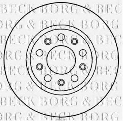 BORG & BECK BBD5204 гальмівний диск