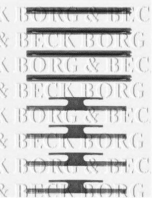 BORG & BECK BBK1118 Комплектуючі, колодки дискового гальма