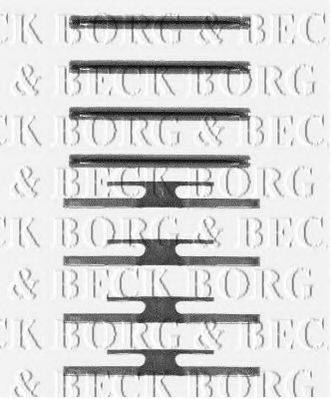BORG & BECK BBK1176 Комплектуючі, колодки дискового гальма