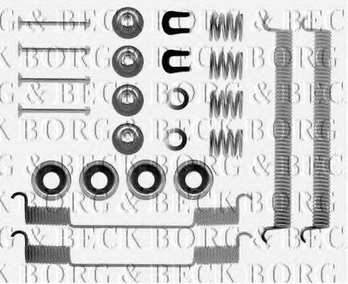 BORG & BECK BBK6065 Комплектуючі, колодки дискового гальма